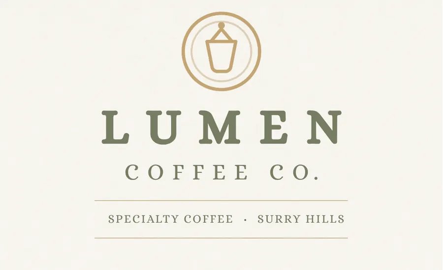 Lumen Coffee Co. business card front